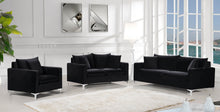 Load image into Gallery viewer, Naomi Black Velvet Loveseat