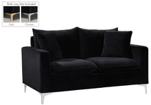 Load image into Gallery viewer, Naomi Black Velvet Loveseat