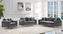 Load image into Gallery viewer, Naomi Grey Velvet Chair