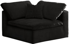 Load image into Gallery viewer, Cozy Black Velvet Chair
