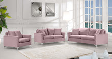 Load image into Gallery viewer, Naomi Pink Velvet Chair