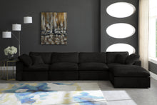Load image into Gallery viewer, Cozy Black Velvet Cloud Modular Sectional