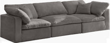 Load image into Gallery viewer, Cozy Grey Velvet Cloud Modular Sofa
