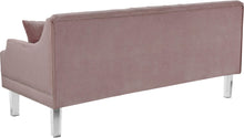 Load image into Gallery viewer, Roxy Pink Velvet Sofa