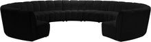 Load image into Gallery viewer, Infinity Black Velvet 11pc. Modular Sectional