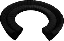 Load image into Gallery viewer, Infinity Black Velvet 11pc. Modular Sectional