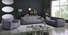 Load image into Gallery viewer, Naya Grey Velvet Chair