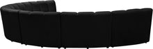 Load image into Gallery viewer, Infinity Black Velvet 7pc. Modular Sectional