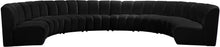 Load image into Gallery viewer, Infinity Black Velvet 8pc. Modular Sectional