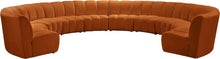 Load image into Gallery viewer, Infinity Cognac Velvet 10pc. Modular Sectional