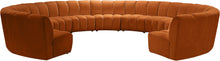 Load image into Gallery viewer, Infinity Cognac Velvet 11pc. Modular Sectional