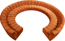 Load image into Gallery viewer, Infinity Cognac Velvet 11pc. Modular Sectional