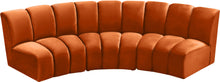 Load image into Gallery viewer, Infinity Cognac Velvet 3pc. Modular Sectional