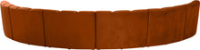 Load image into Gallery viewer, Infinity Cognac Velvet 6pc. Modular Sectional