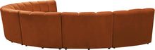 Load image into Gallery viewer, Infinity Cognac Velvet 7pc. Modular Sectional