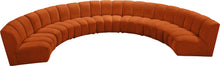 Load image into Gallery viewer, Infinity Cognac Velvet 7pc. Modular Sectional