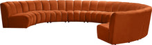 Load image into Gallery viewer, Infinity Cognac Velvet 9pc. Modular Sectional