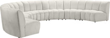 Load image into Gallery viewer, Infinity Cream Velvet 7pc. Modular Sectional