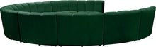 Load image into Gallery viewer, Infinity Green Velvet 10pc. Modular Sectional