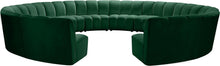 Load image into Gallery viewer, Infinity Green Velvet 12pc. Modular Sectional