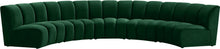 Load image into Gallery viewer, Infinity Green Velvet 5pc. Modular Sectional