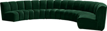 Load image into Gallery viewer, Infinity Green Velvet 6pc. Modular Sectional