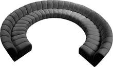 Load image into Gallery viewer, Infinity Grey Velvet 10pc. Modular Sectional