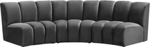 Load image into Gallery viewer, Infinity Grey Velvet 3pc. Modular Sectional