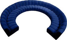 Load image into Gallery viewer, Infinity Navy Velvet 10pc. Modular Sectional