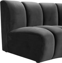 Load image into Gallery viewer, Infinity Grey Velvet 5pc. Modular Sectional