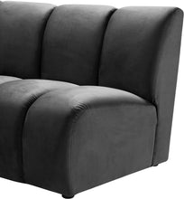 Load image into Gallery viewer, Infinity Grey Velvet 6pc. Modular Sectional