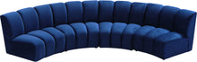 Load image into Gallery viewer, Infinity Navy Velvet 4pc. Modular Sectional