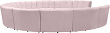 Load image into Gallery viewer, Infinity Pink Velvet 11pc. Modular Sectional