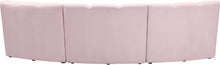 Load image into Gallery viewer, Infinity Pink Velvet 3pc. Modular Sectional