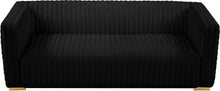 Load image into Gallery viewer, Ravish Black Velvet Sofa