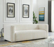 Load image into Gallery viewer, Ravish Cream Velvet Sofa