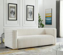 Load image into Gallery viewer, Ravish Cream Velvet Sofa