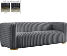 Load image into Gallery viewer, Ravish Grey Velvet Sofa