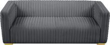 Load image into Gallery viewer, Ravish Grey Velvet Sofa