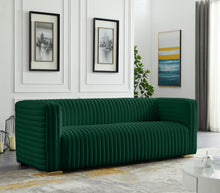 Load image into Gallery viewer, Ravish Green Velvet Sofa