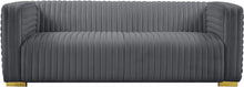 Load image into Gallery viewer, Ravish Grey Velvet Sofa