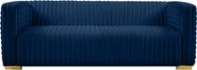 Load image into Gallery viewer, Ravish Navy Velvet Sofa