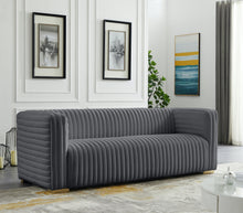 Load image into Gallery viewer, Ravish Grey Velvet Sofa