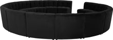 Load image into Gallery viewer, Limitless Black Velvet 15pc. Modular Sectional
