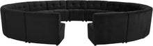 Load image into Gallery viewer, Limitless Black Velvet 15pc. Modular Sectional