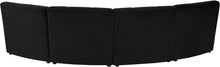 Load image into Gallery viewer, Limitless Black Velvet 4pc. Modular Sectional