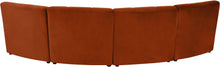 Load image into Gallery viewer, Limitless Cognac Velvet 4pc. Modular Sectional