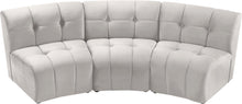 Load image into Gallery viewer, Limitless Cream Velvet 3pc. Modular Sectional