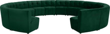Load image into Gallery viewer, Limitless Green Velvet 14pc. Modular Sectional