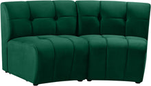 Load image into Gallery viewer, Limitless Green Velvet 2pc. Modular Sectional
